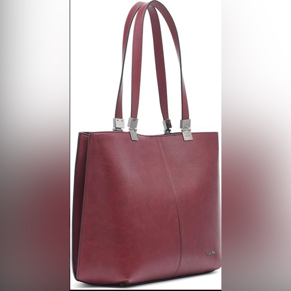 Calvin Klein Women's Burgundy Granite Tote Bag